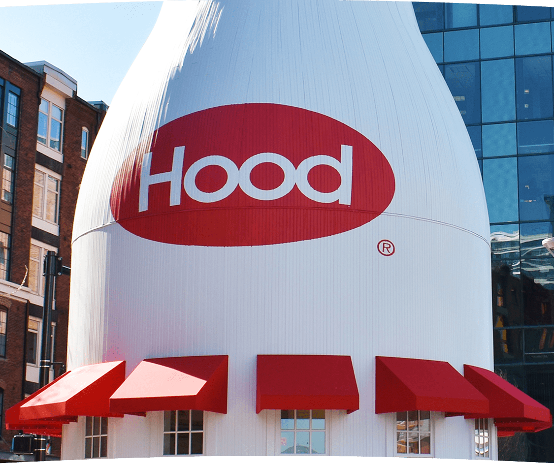 Hood Milk bottle