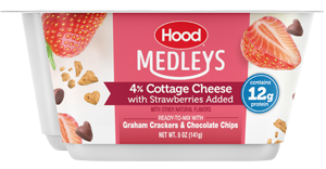 Cottage Cheese Medleys Strawberry with Graham Crackers and Chocolate Chips image