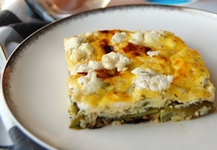 Asparagus and Goat Cheese Frittata image