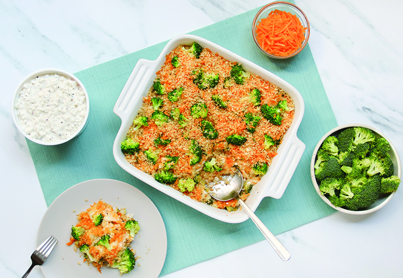 Broccoli Rice and Cottage Cheese Casserole image