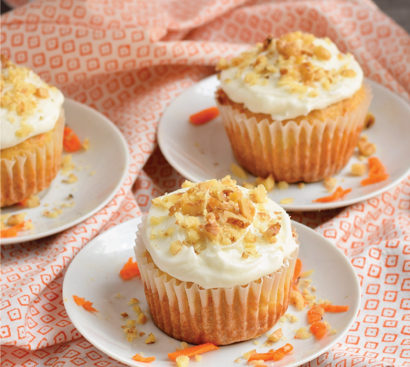 Carrot Cupcakes with Sour Cream Frosting image