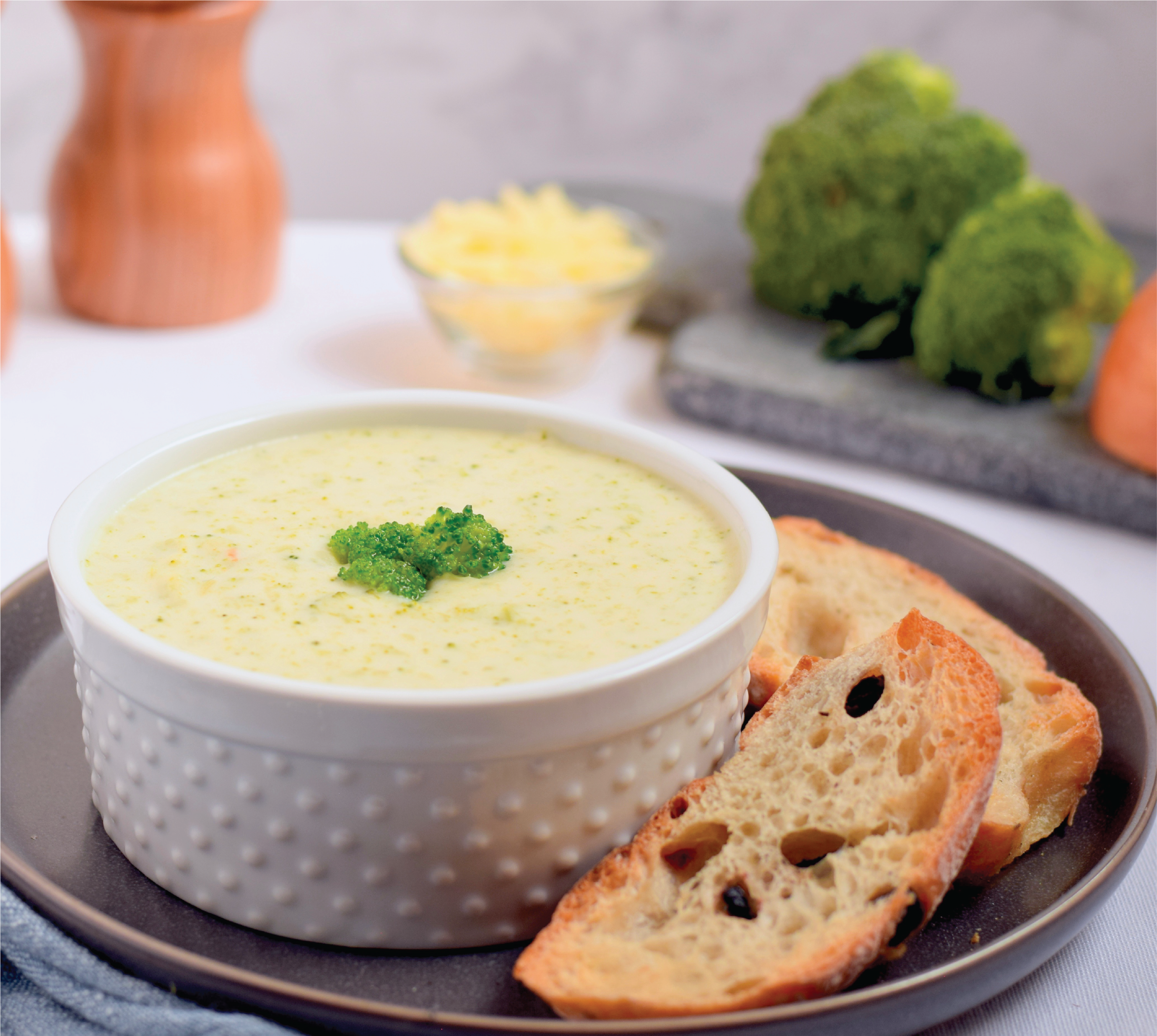 Creamy Cheddar Broccoli Soup image