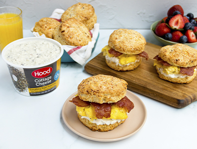 Cottage Cheese Biscuit Sandwich image
