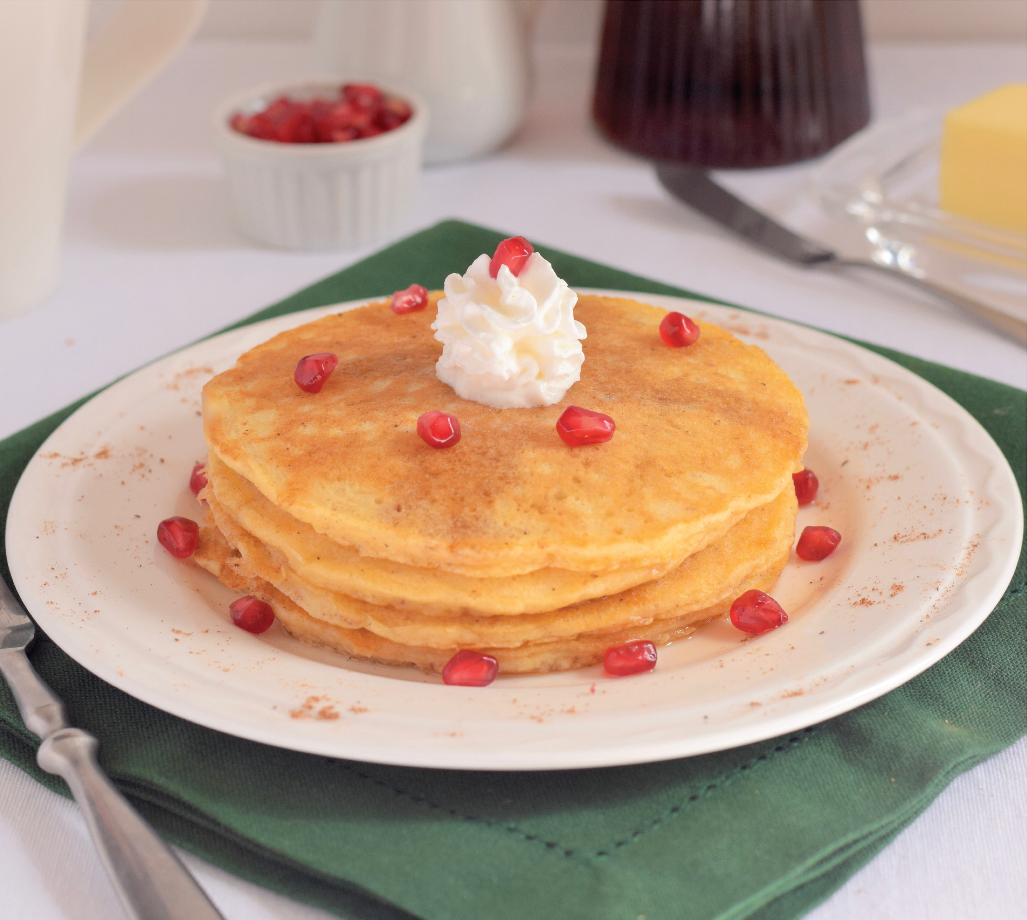 Eggnog Pancakes image