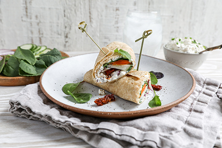 Veggie Wrap with Cottage Cheese image