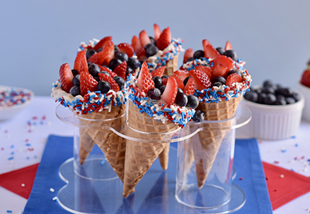 Fruity Ice Cream Cones image