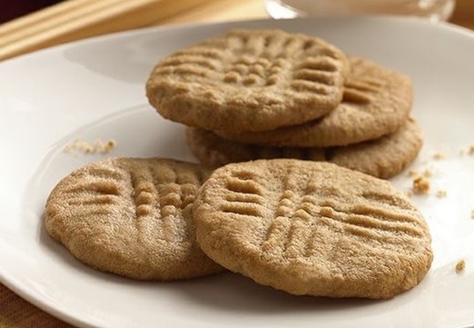 Golden EggNog Peanut Butter Cookies image