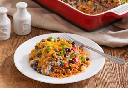 Mexican Black Bean and Rice Casserole image
