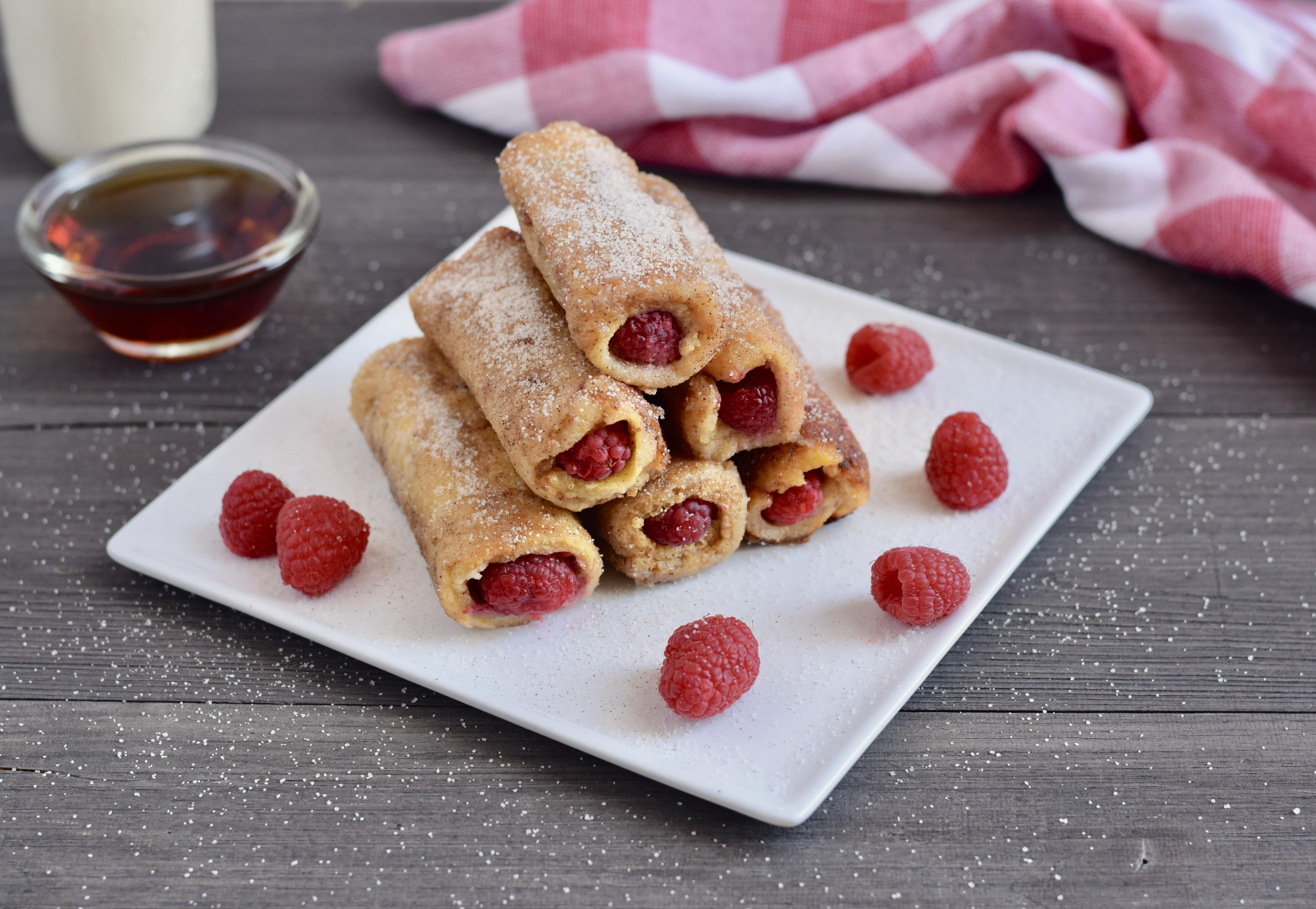 Raspberry French Toast Roll Ups image