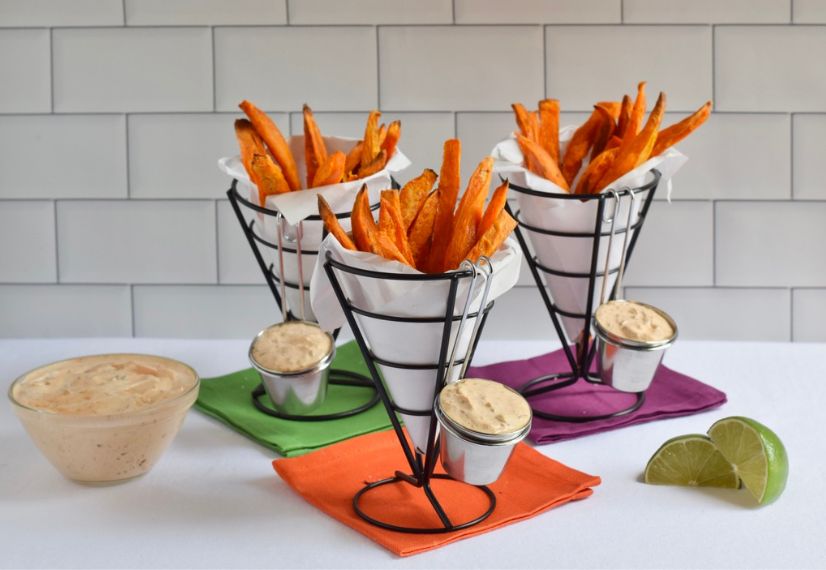 Sweet Potato Fries with Chipotle Lime Dip image