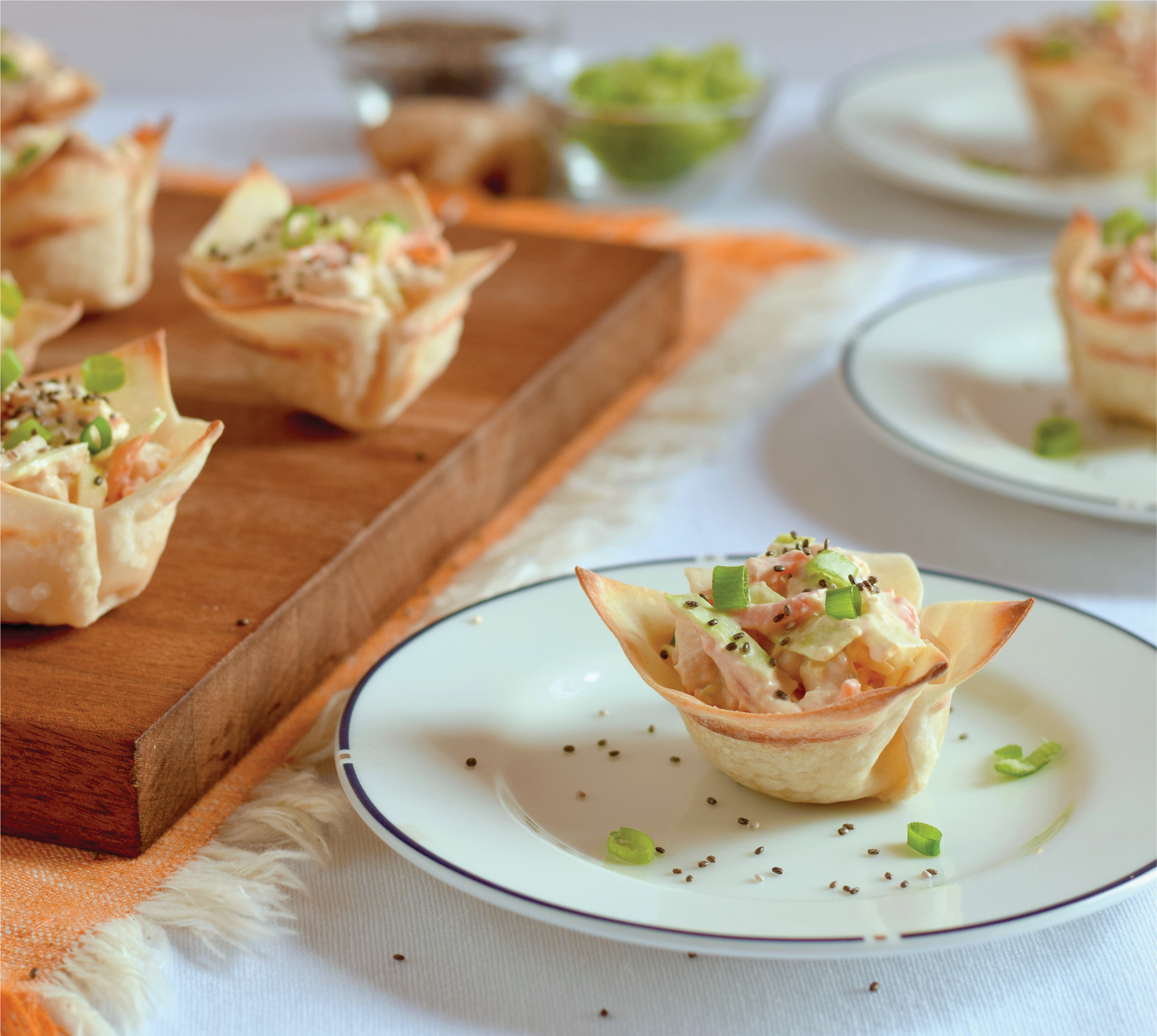 Chicken Salad Wonton Cups image