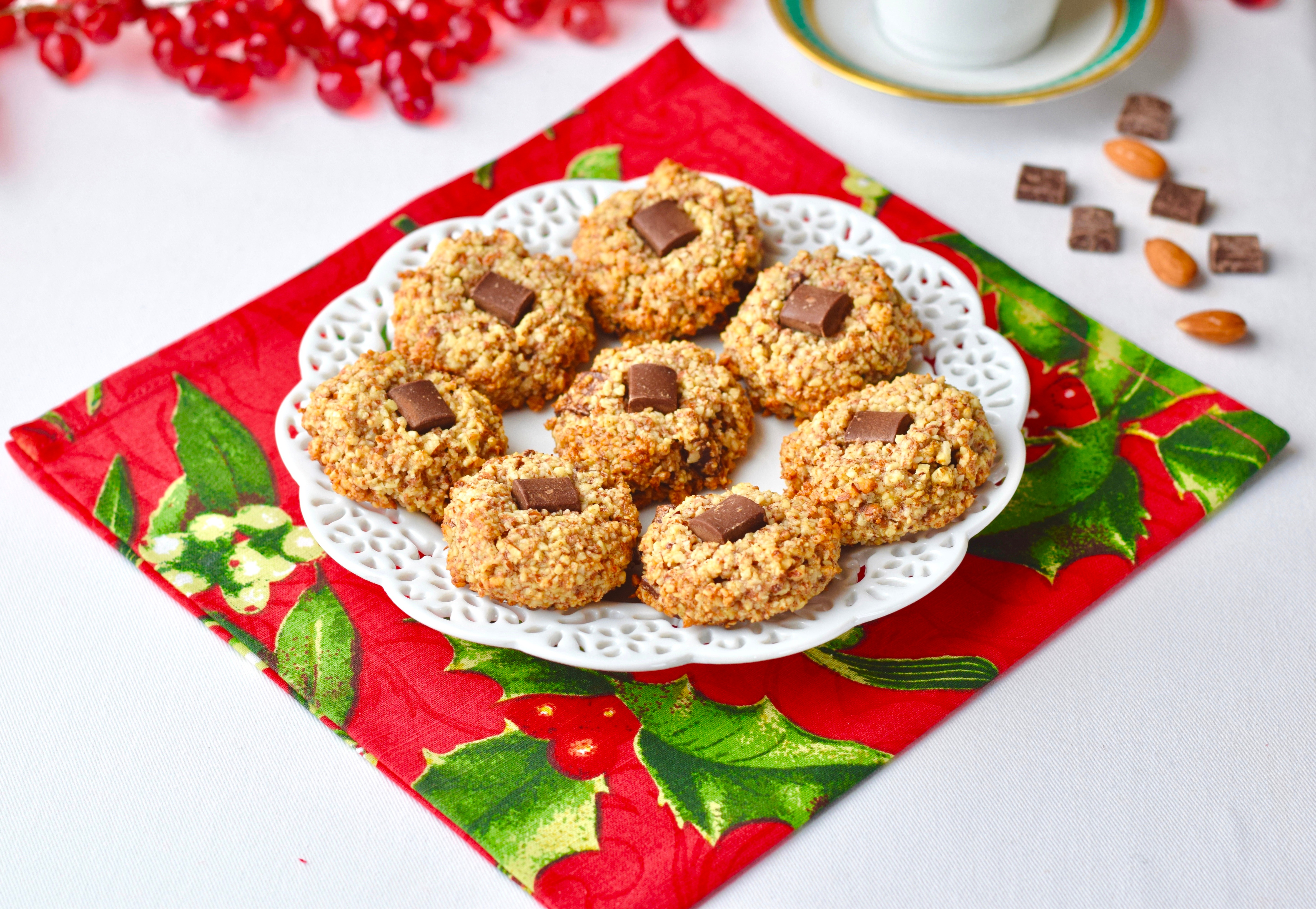 Eggnog Almond Chocolate Chunk Cookies image