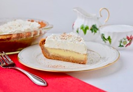 Eggnog Custard Pie image