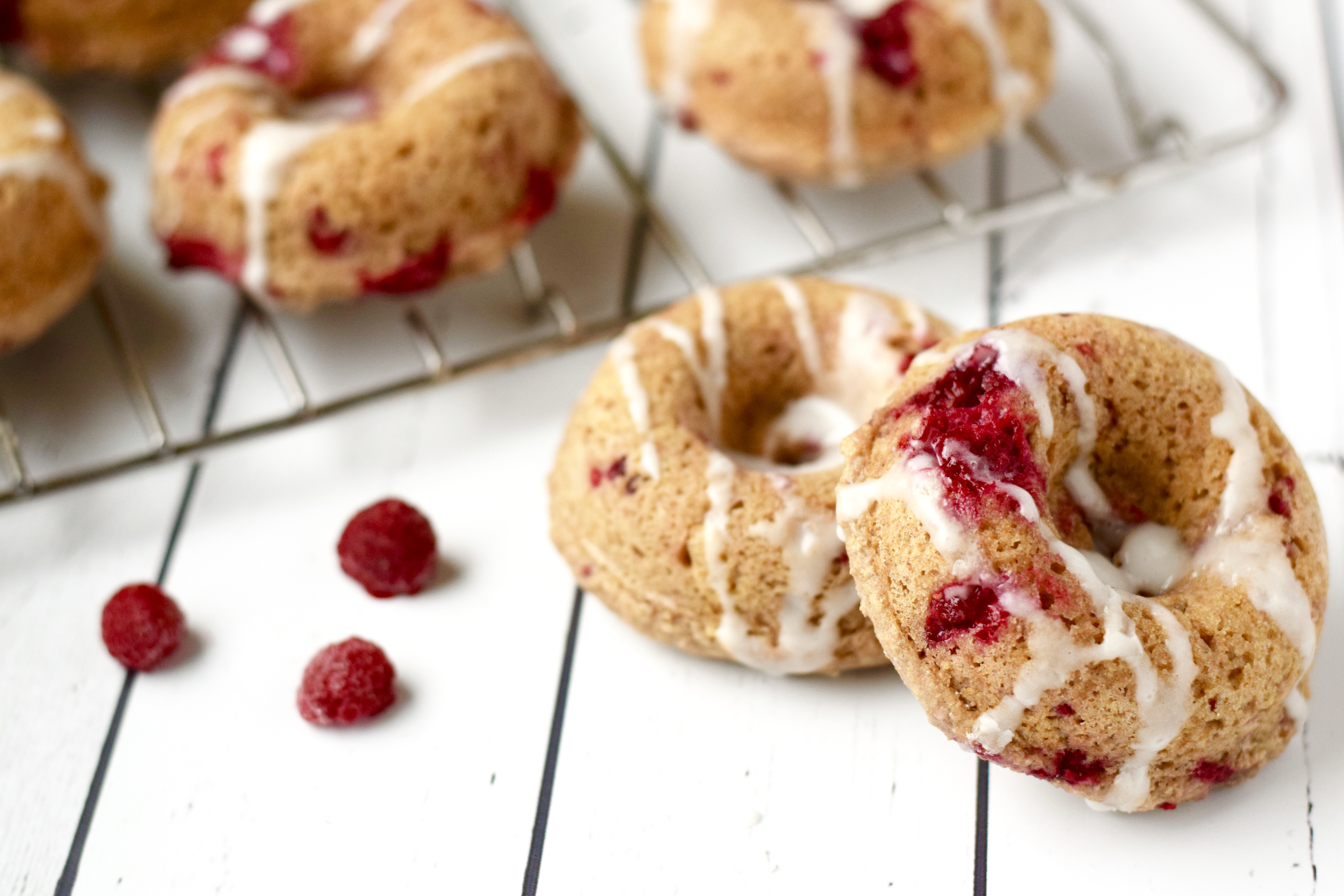 Glazed Raspberry Donuts image