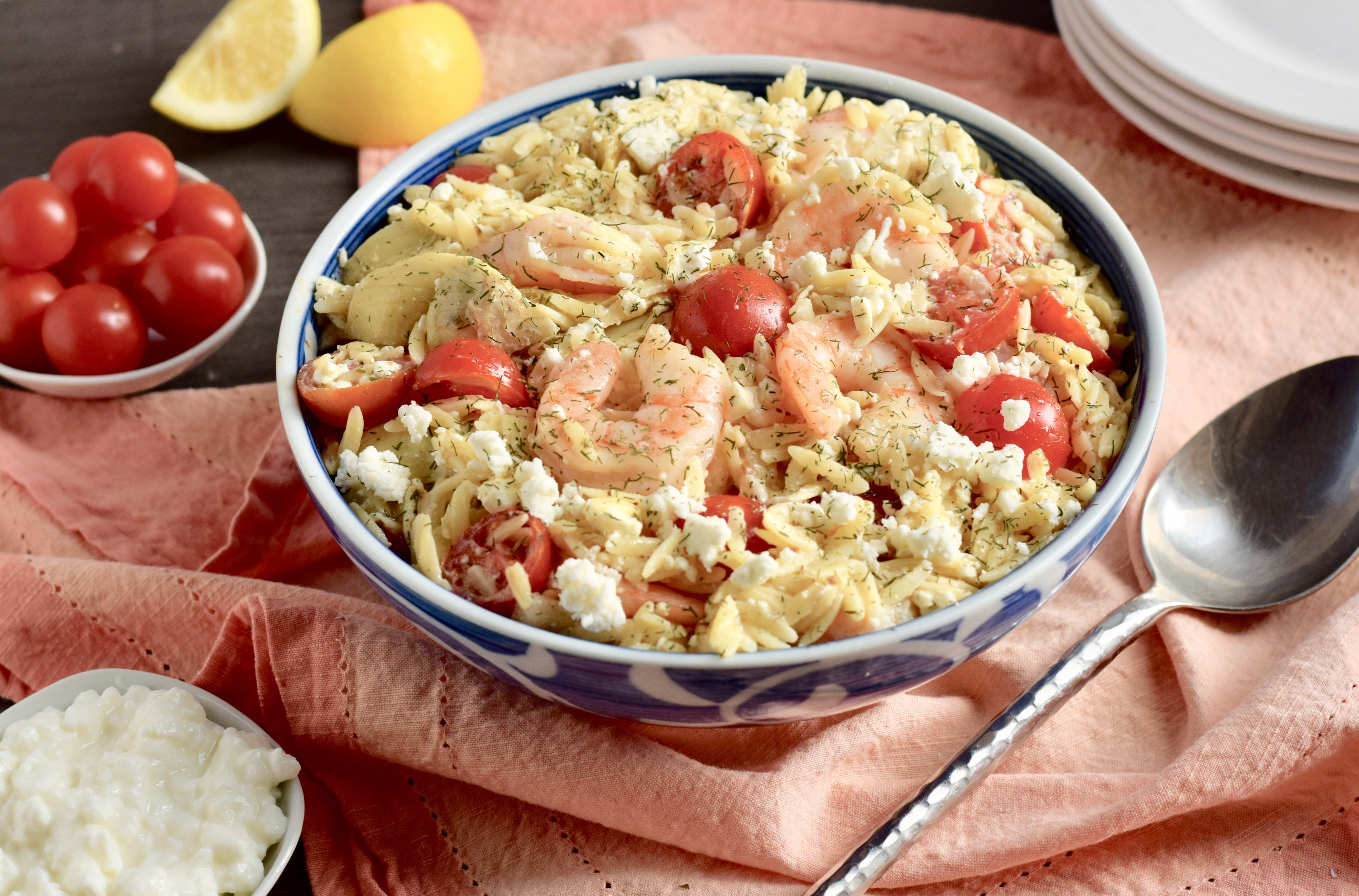 Roasted Shrimp and Orzo Salad image
