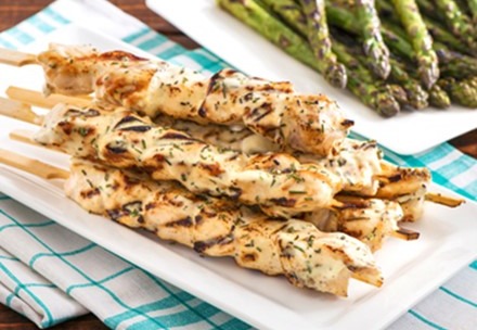 Sour Cream Rosemary Chicken Kebabs image