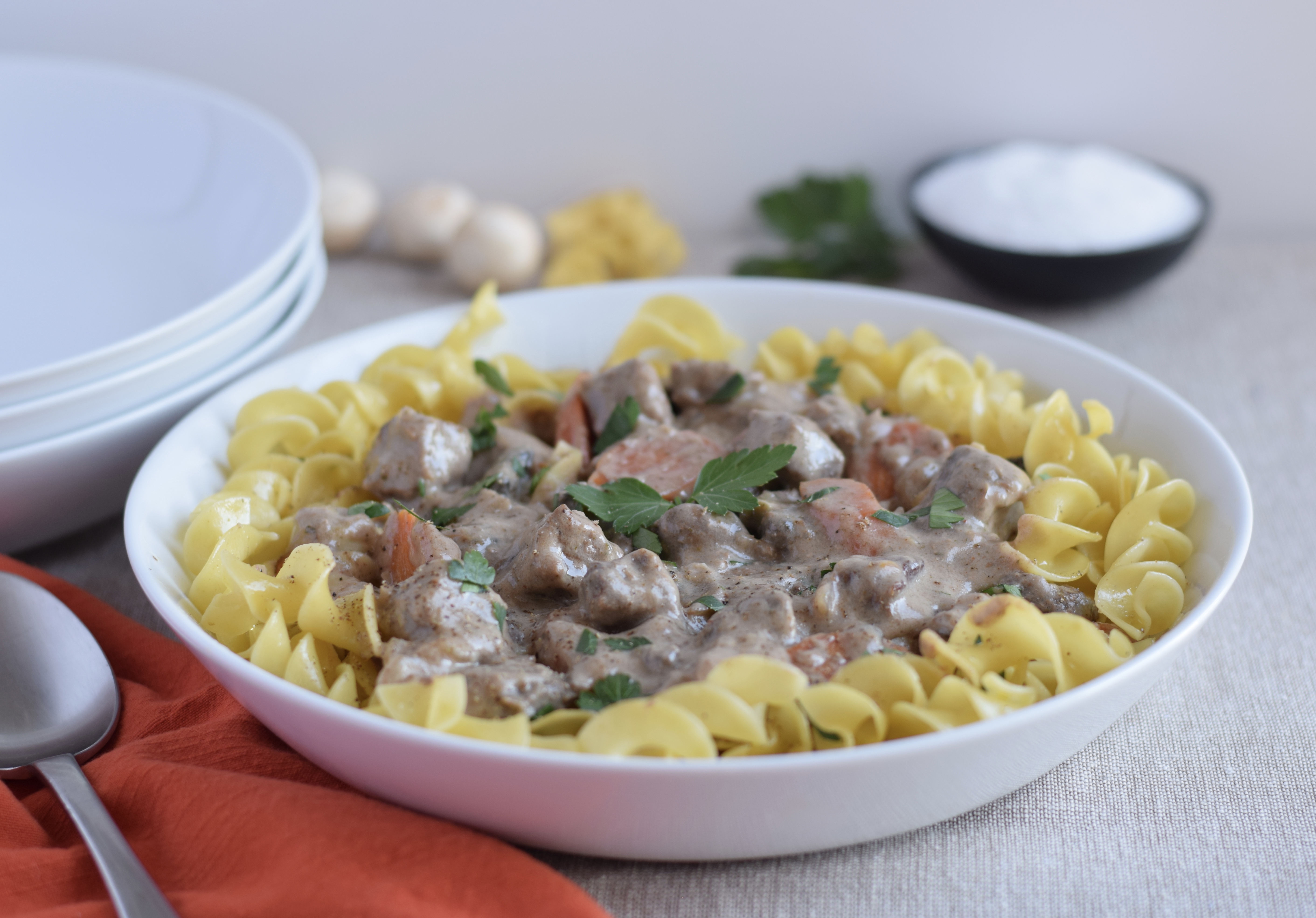 Slow Cooker Beef Stroganoff image